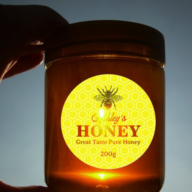 Editable Honey Jar Labels Sticker (Creator Uploaded)