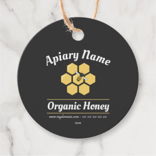 Editable Honey Jar Tag for Beekeeper