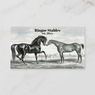 Editable Horse Breeder Stables Business Card