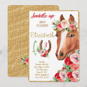 Editable Horse Invitation