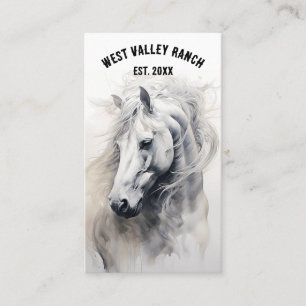 Editable Horse Ranch Business Card