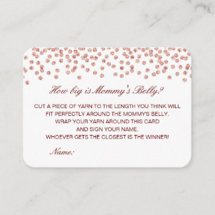 Editable How Big is Mummy's Belly Card