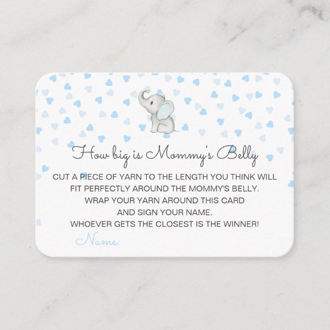 Editable How Big is Mummy's Belly Card (Front)