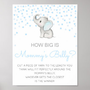 Editable How Big is Mummy's Belly Game Poster