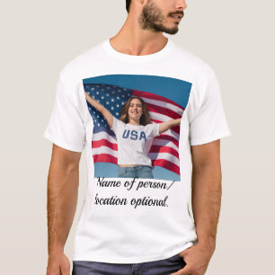 Editable image T Shirt with Personalised Art image