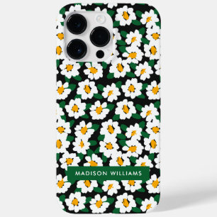 Editable inscription Flowers Minimalist  Case-Mate iPhone 14 Pro Max Case