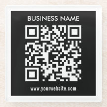 Editable (instantly generated) QR code | Black