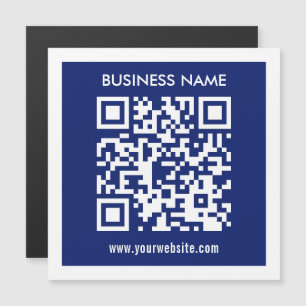 Editable (instantly generated) QR code   Navy Blue