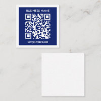 Editable (instantly generated) QR code | Navy Blue