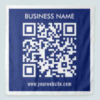 Editable (instantly generated) QR code | Navy Blue