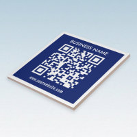 Editable (instantly generated) QR code | Navy Blue