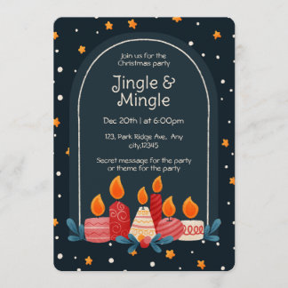 Editable Jingle & Mingle Holiday Party Invitation