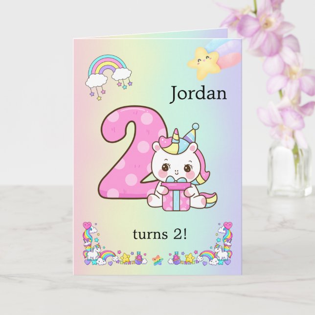 Editable Kids Birthday Invitation Cute Party Desig (Orchid)
