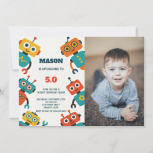 Editable Kids Party Card for Boys or Girls
