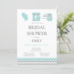 Editable Kitchen Theme Bridal Shower  Invitation