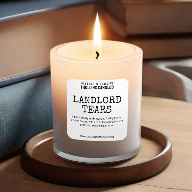 Editable Landlord Humour Candle Labels (Creator Uploaded)