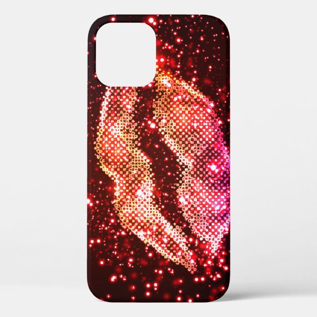 Editable Lip Illustration: Simple Graphic Design Case-Mate iPhone Case (Back)