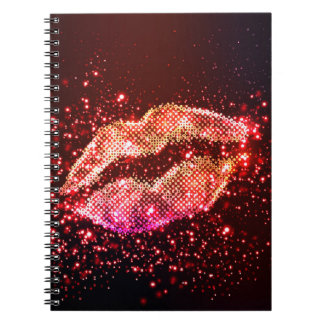 Editable Lip Illustration: Simple Graphic Design Notebook