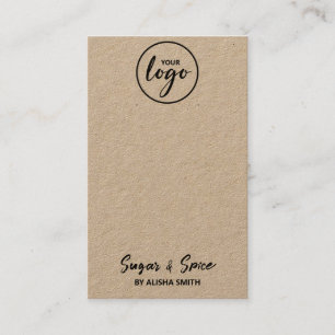 Editable Logo Kraft Earring Packaging Cards