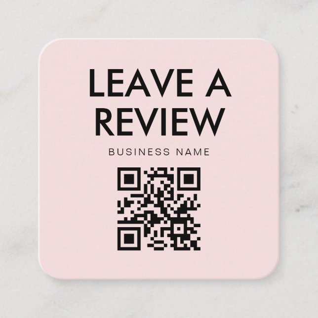 Editable Logo Pink Thank You Package Enclosure Card (Front)