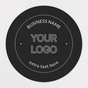 Editable Logo Replacement & Business Name   Black