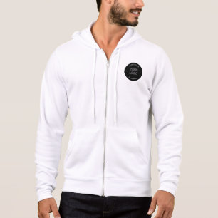 Editable Logo Replacement & Business Name   Black Hoodie