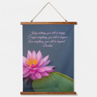 Editable Lotus Judge Nothing Forgive Everything Hanging Tapestry
