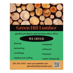 Editable Lumber Supplier Flyer