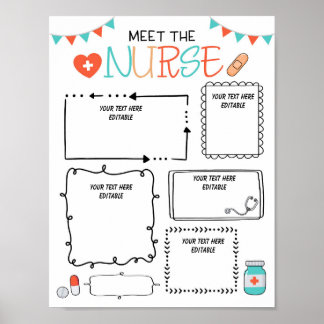 Editable Meet the School Nurse Letter Printable  Poster