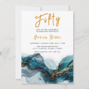 Editable Men's 50th Birthday Template