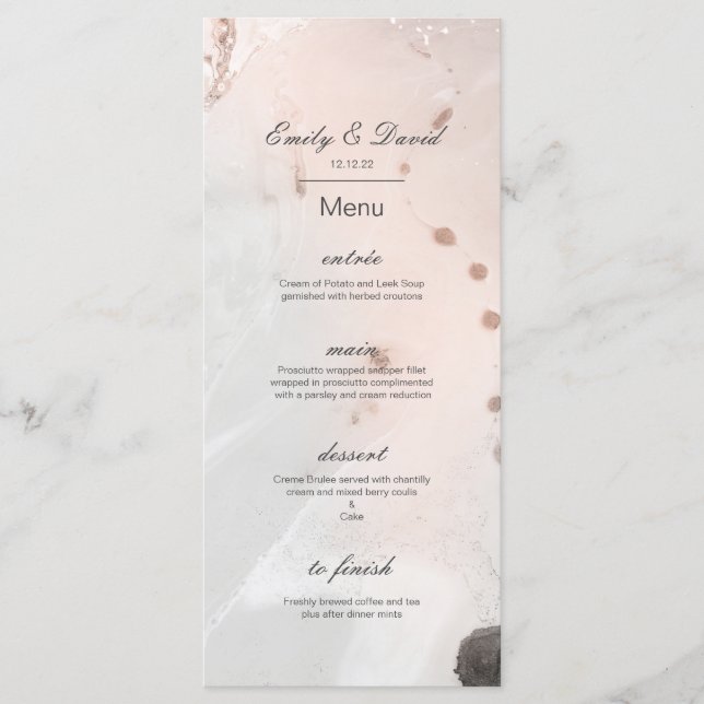Editable Menu, Wedding Menu, Baby Shower, Bridal   Menu (Front)