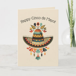 Editable Mexican Hat Cinco de Mayo Card