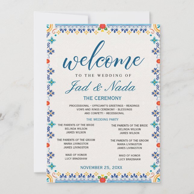 Editable Mexican Wedding Invitation   (Front)