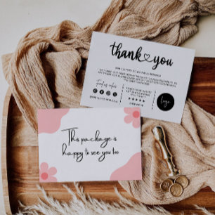 Editable Modern Business Thank You Card, Card