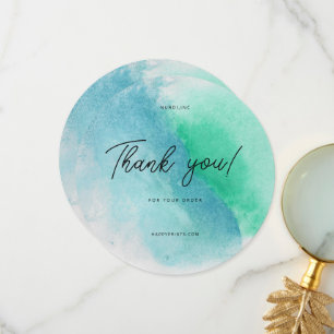 Editable Modern Minimalist Business Purchas Thank You Card