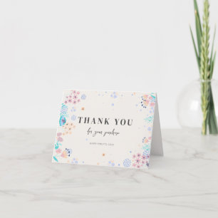 Editable Modern Minimalist Business Purchas  Thank You Card