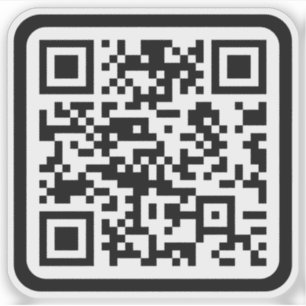 Editable Modern QR code   Black White or Any Colou
