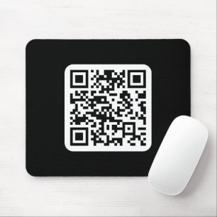 Editable Modern QR code   Black White or Any Colou Mouse Mat