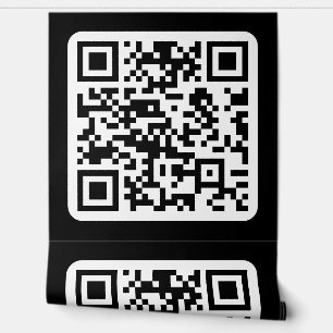Editable Modern QR code   Black White or Any Colou Wallpaper