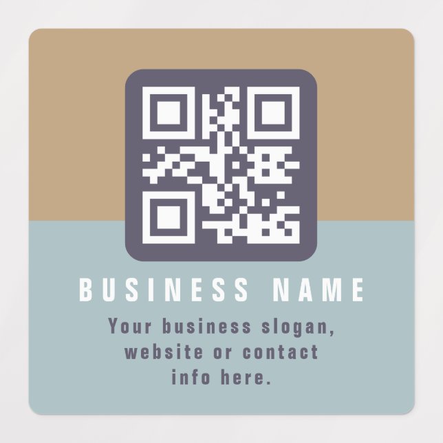 Editable Modern QR code Template | Muted Colours (Design 1)