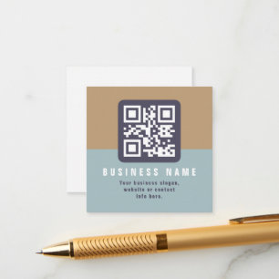 Editable Modern QR code Template   Muted Colours