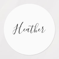 Editable Modern Scrip Text Pattern | Black & White