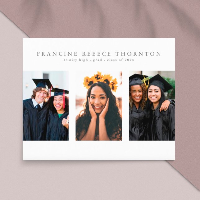 Editable Multi Photo High School Grad Announcement (Creator Uploaded)