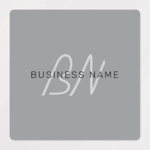 Editable Name or Greeting   Black & Dark Grey