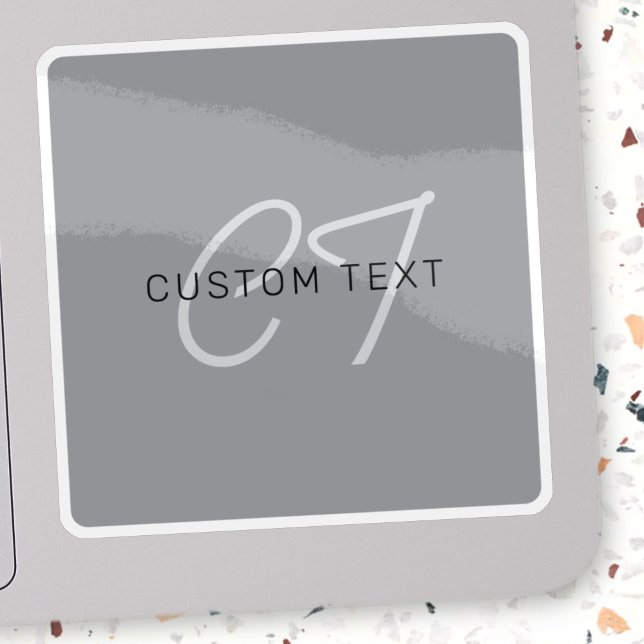 Editable Name or Greeting | Black & Dark Grey (Creator Uploaded)