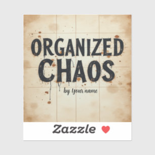 Editable Name “Organised Chaos” Planner Design