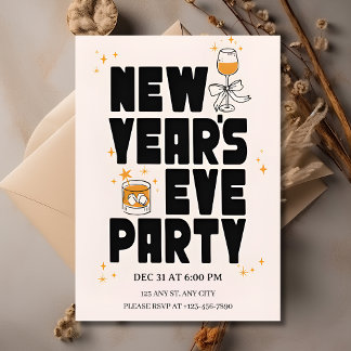 Editable New Year Party Invitation 2026