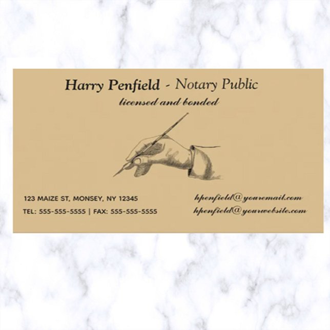 Editable Notary Public Business Card (Creator Uploaded)