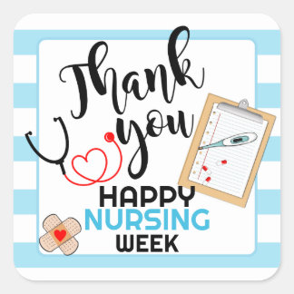 Editable Nurse appreciation week staff gift  Square Sticker