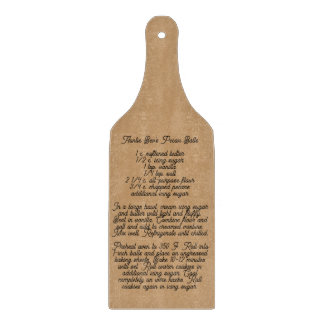 Editable Old-Fashioned Family Recipe Cutting Board